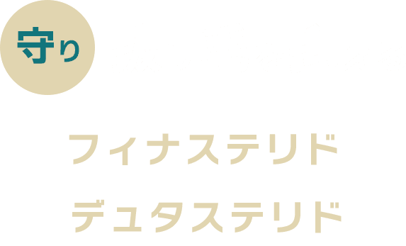守り 抜け毛を抑える フィナステリド デュタステリド